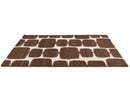 Chino - Tapis Poils Longs - Motif Abstrait - Marron