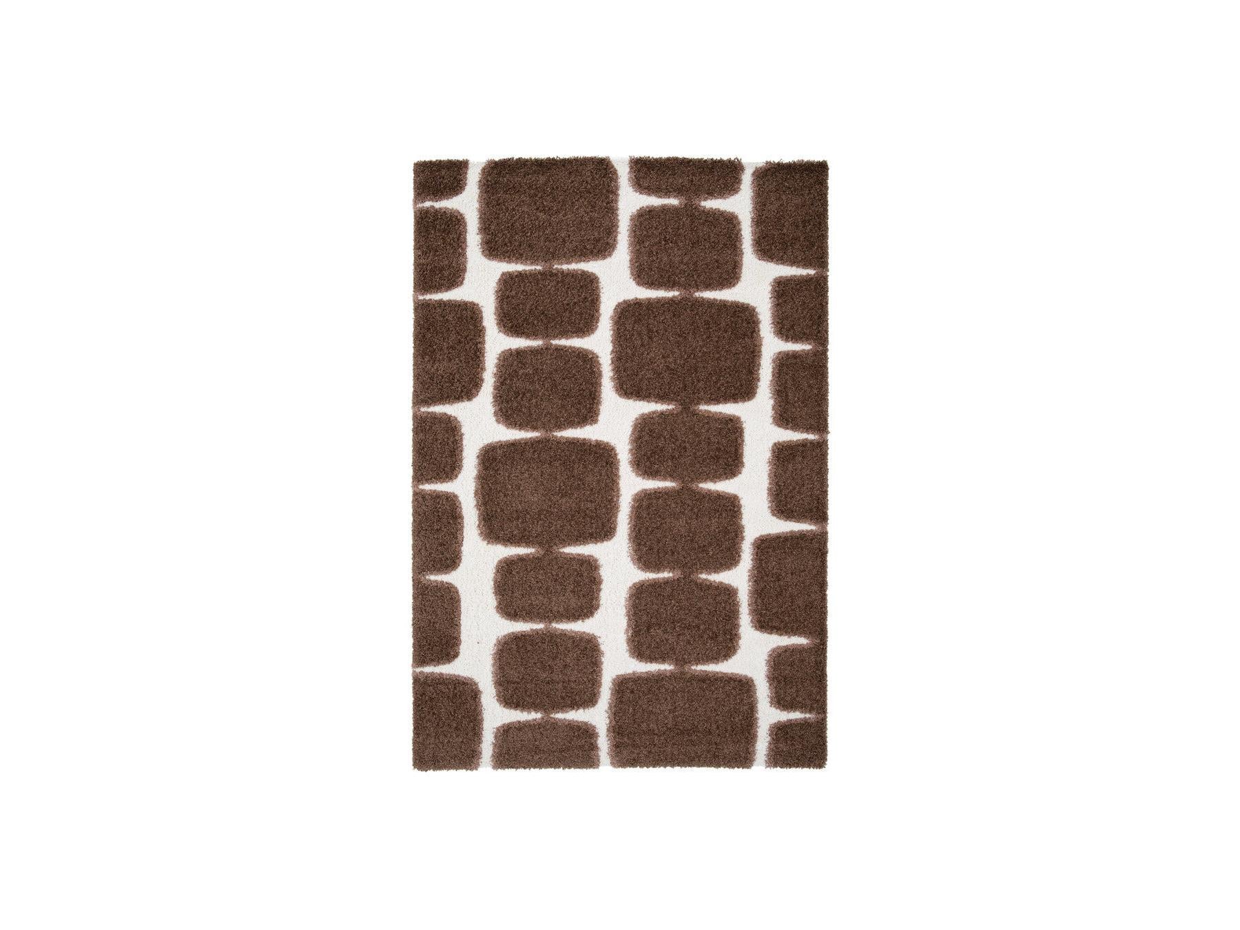 Chino - Long-Pile Rug - Abstract Pattern - Brown