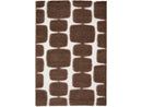 Chino - Tapis Poils Longs - Motif Abstrait - Marron