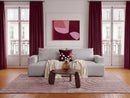 Twiny - Canapé Droit Fixe 3 Places Assise Profonde - Tissu Lisse