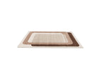 Kare - Long Pile Rug - Graphic Pattern - Brown