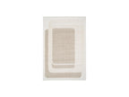 Kare - Long Pile Rug - Graphic Pattern - Beige