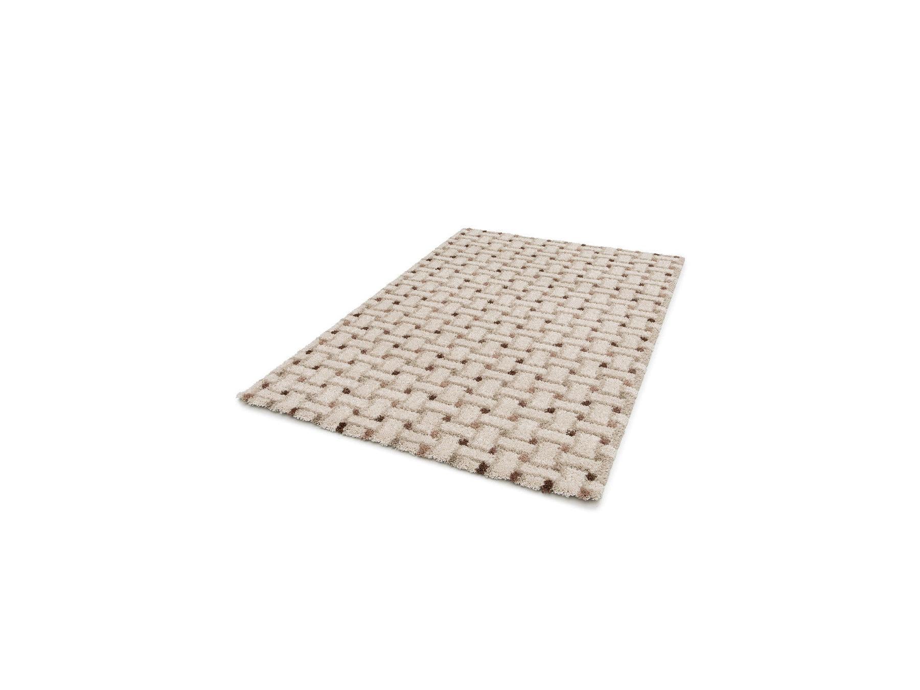 Mizai - Long Pile Rug - Graphic Pattern - Beige