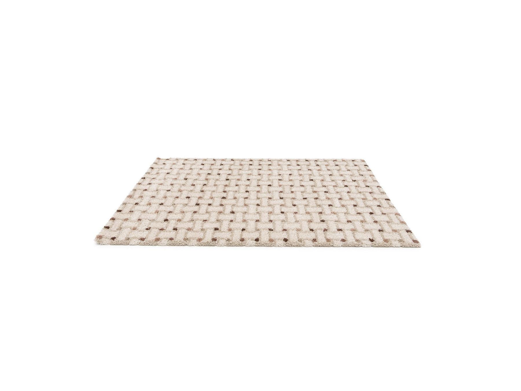 Mizai - Long Pile Rug - Graphic Pattern - Beige