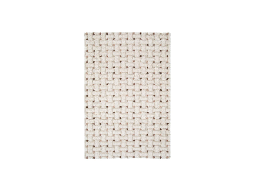 Mizai - Long Pile Rug - Graphic Pattern - Beige