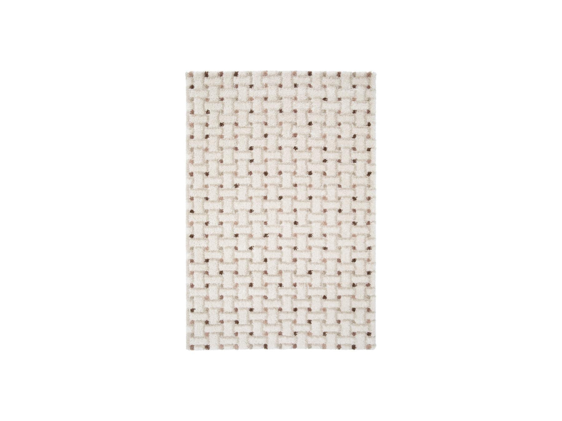 Mizai - Long Pile Rug - Graphic Pattern - Beige