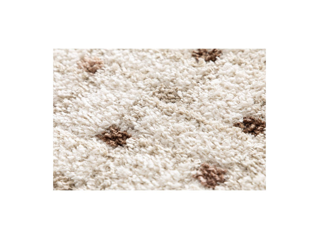 Mizai - Long Pile Rug - Graphic Pattern - Beige
