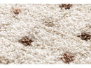 Mizai - Tapis Poils Longs - Motif Graphique - Beige