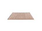 Lyzzo - Long Pile Rug - Graphic Pattern - Beige
