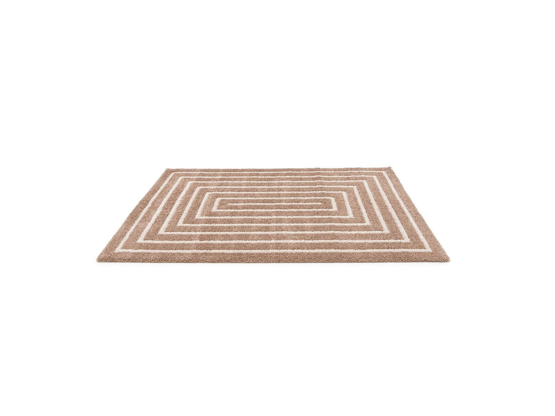 Lyzzo - Long Pile Rug - Graphic Pattern - Beige