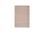 Lyzzo - Long Pile Rug - Graphic Pattern - Beige