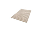 Lyzzo - Long Pile Rug - Graphic Pattern - Cream