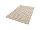 Lyzzo - Tapis Poils Longs - Motif Graphique - Crème