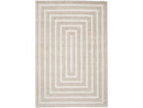 Lyzzo - Tapis Poils Longs - Motif Graphique - Crème