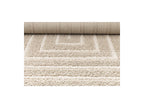 Lyzzo - Long Pile Rug - Graphic Pattern - Cream