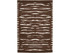 Tavaro - Alfombra de pelo largo - Motivo abstracto - Marrón