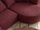 Calypso - Canapé D'Angle Fixe - Tissu Bouclette - Angle Droit