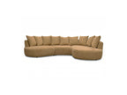Calypso - Fixed Corner Sofa - Bouclé Fabric - Right-hand Corner
