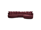 Calypso - Fixed Corner Sofa - Bouclé Fabric - Right-hand Corner
