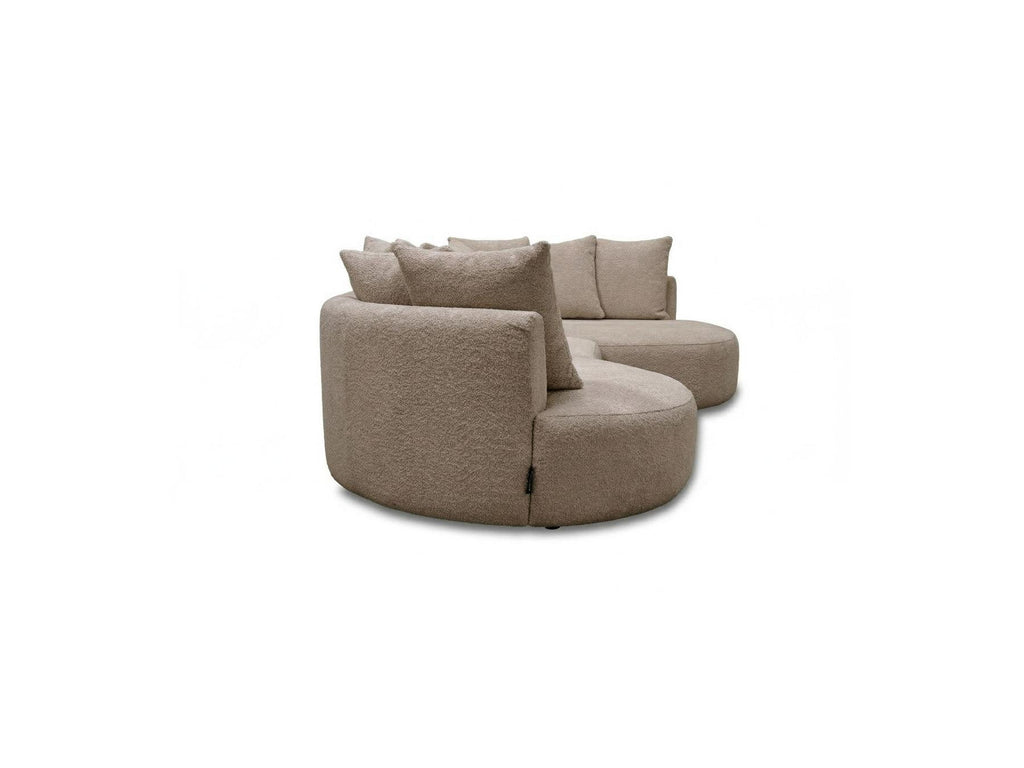 Calypso - Fixed Corner Sofa - Bouclé Fabric - Right-hand Corner