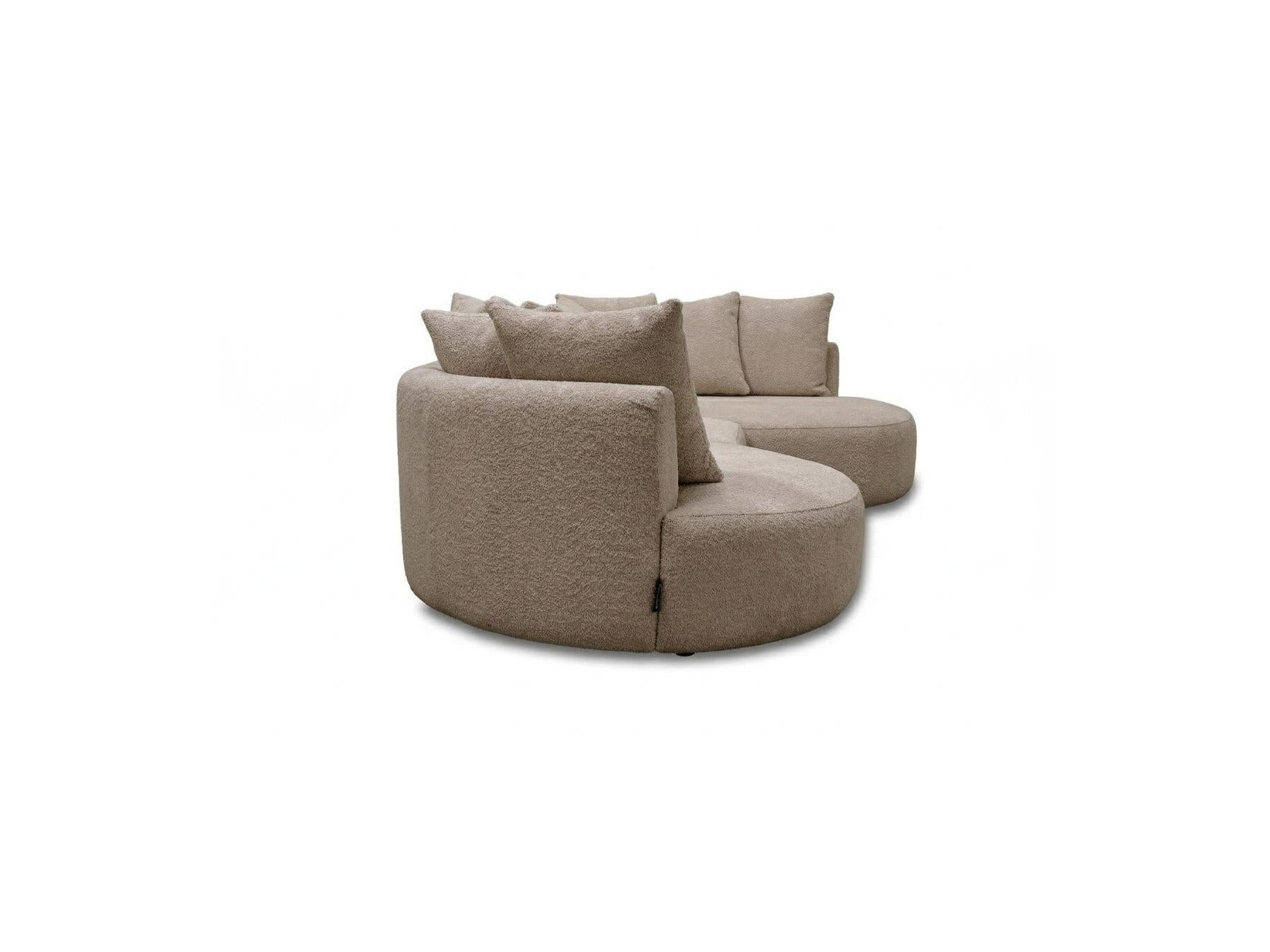 Calypso - Fixed Corner Sofa - Bouclé Fabric - Right-hand Corner