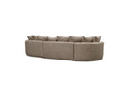Calypso - Fixed Corner Sofa - Bouclé Fabric - Right-hand Corner
