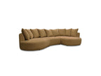 Calypso - Fixed Corner Sofa - Bouclé Fabric - Right-hand Corner