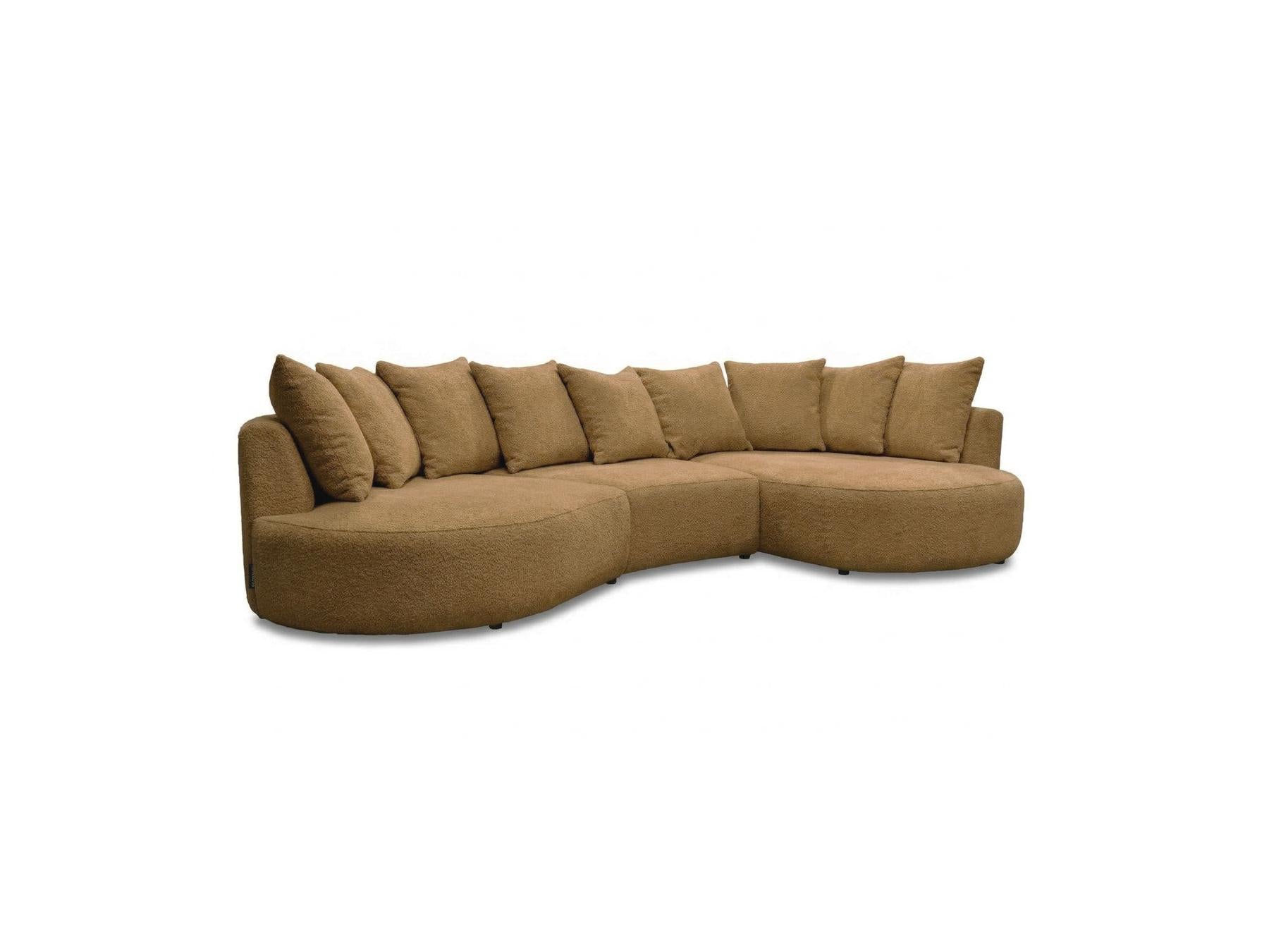 Calypso - Fixed Corner Sofa - Bouclé Fabric - Right-hand Corner