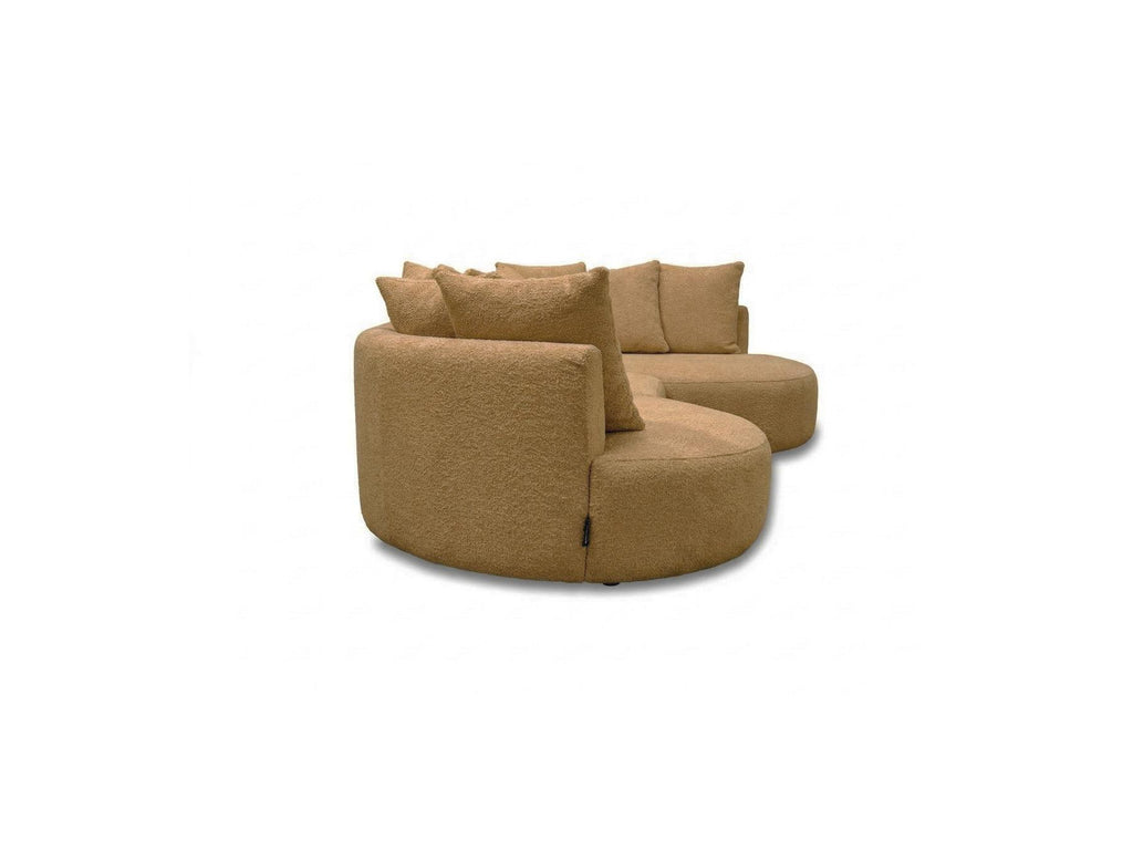 Calypso - Fixed Corner Sofa - Bouclé Fabric - Right-hand Corner
