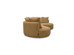 Calypso - Fixed Corner Sofa - Bouclé Fabric - Right-hand Corner