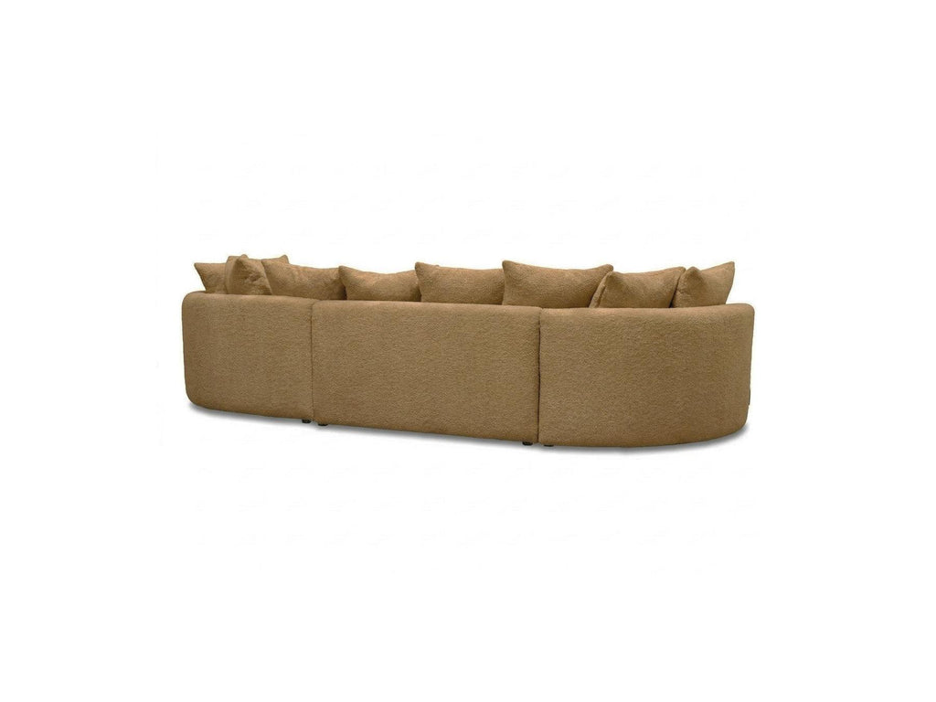 Calypso - Fixed Corner Sofa - Bouclé Fabric - Right-hand Corner