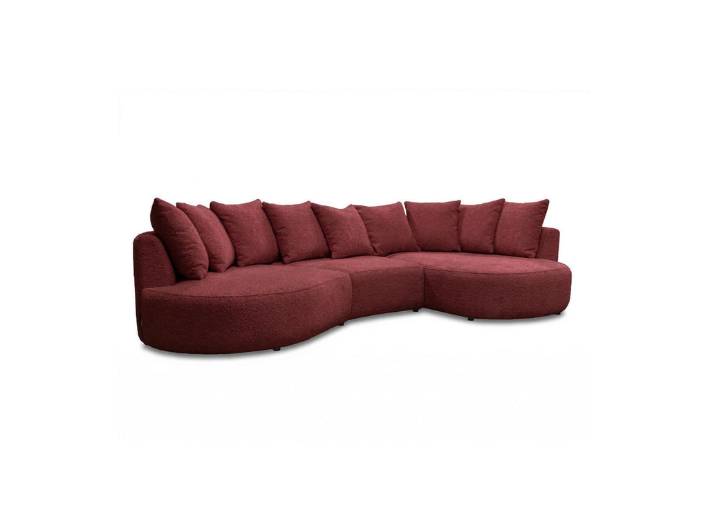 Calypso - Fixed Corner Sofa - Bouclé Fabric - Right-hand Corner