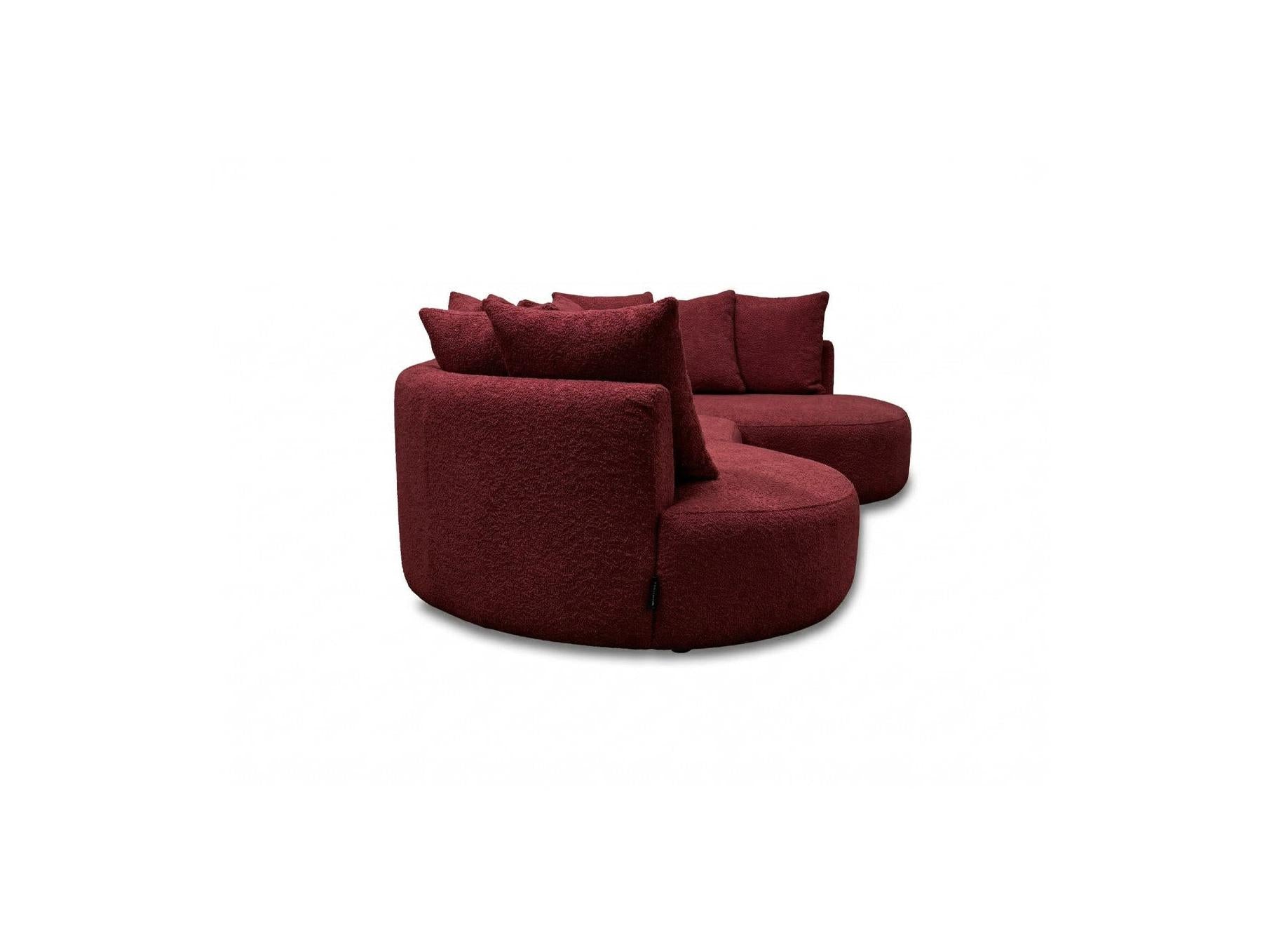 Calypso - Fixed Corner Sofa - Bouclé Fabric - Right-hand Corner