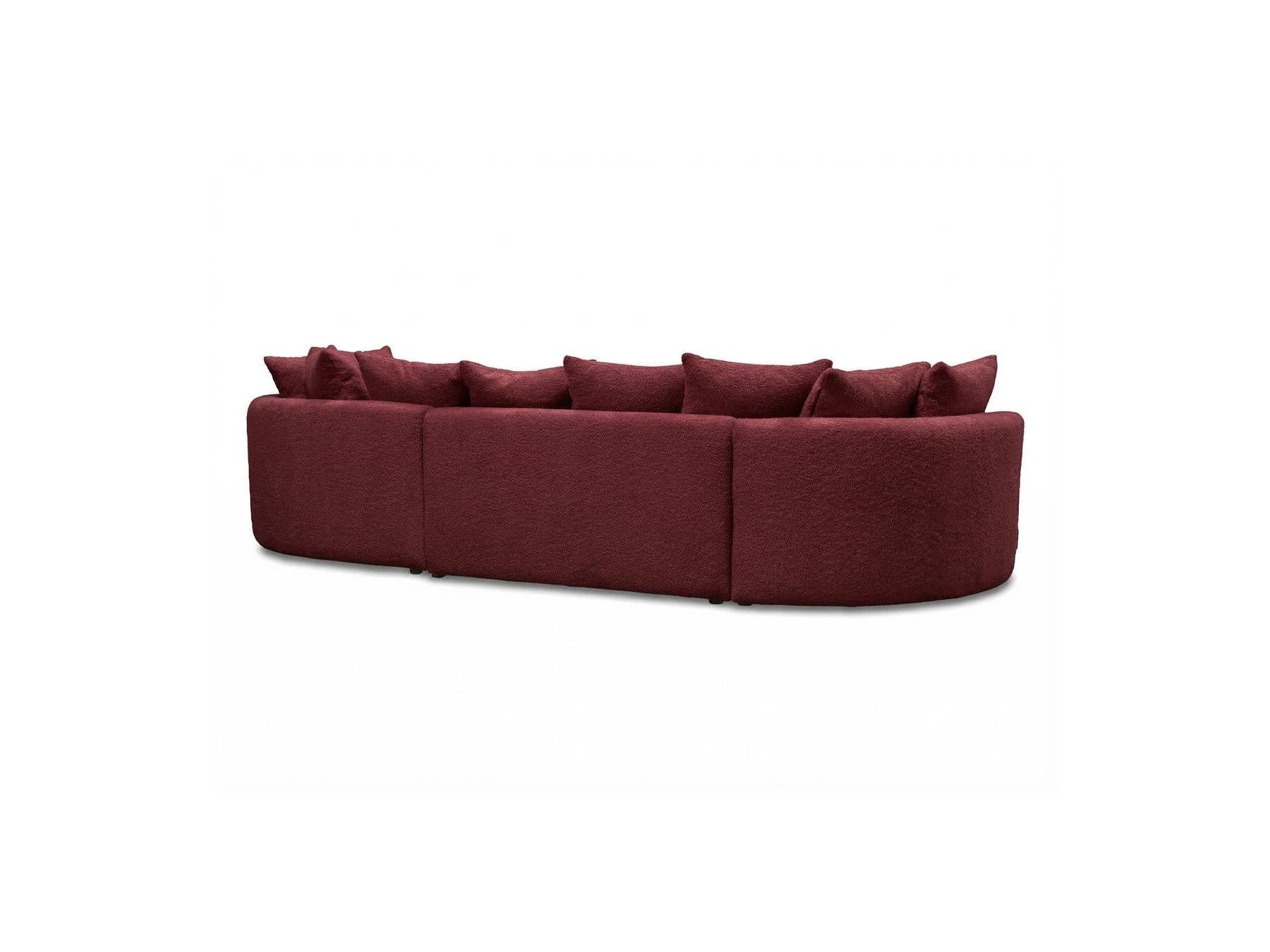 Calypso - Fixed Corner Sofa - Bouclé Fabric - Right-hand Corner
