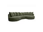 Calypso - Fixed Corner Sofa - Bouclé Fabric - Right-hand Corner