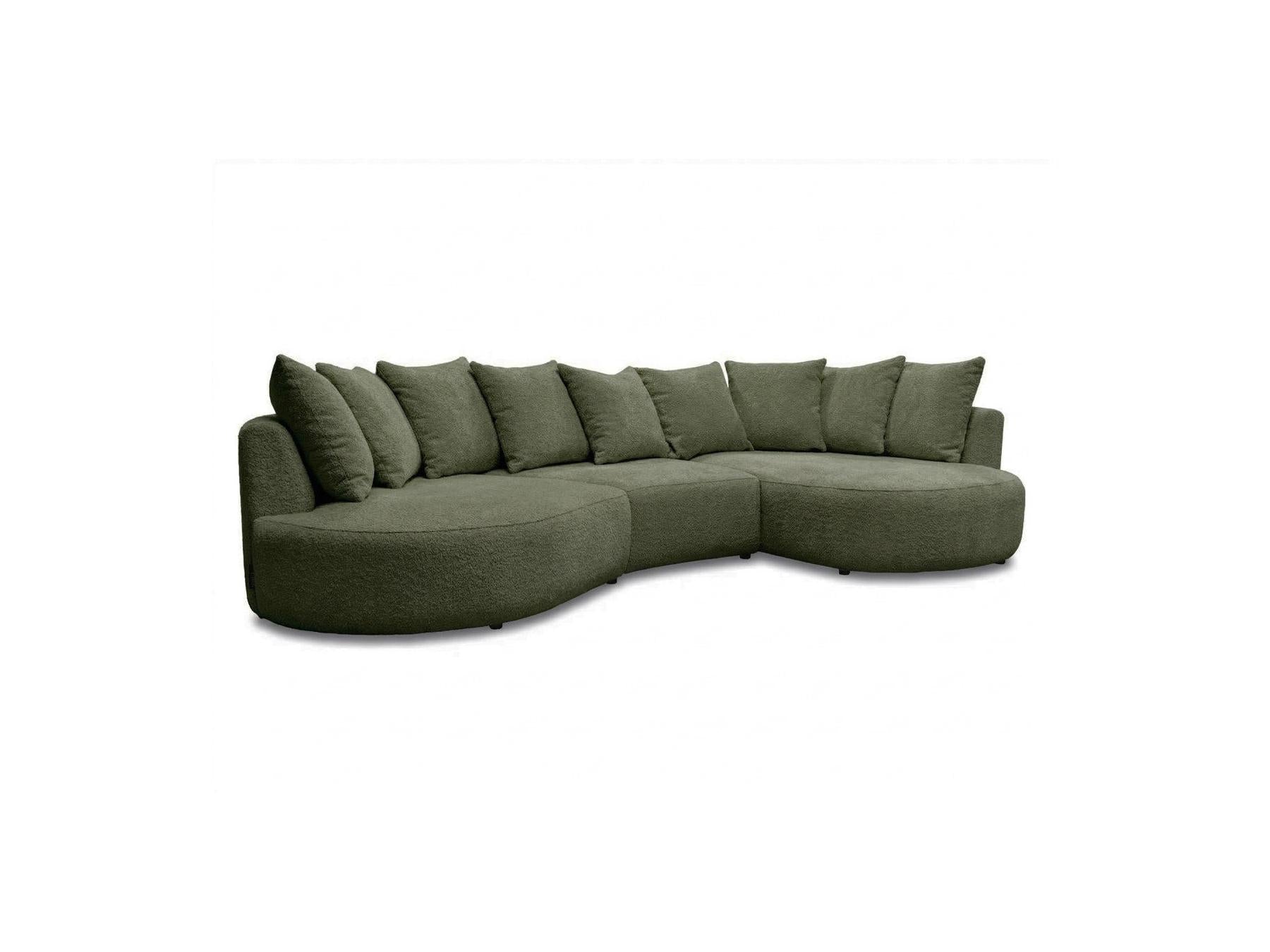 Calypso - Fixed Corner Sofa - Bouclé Fabric - Right-hand Corner