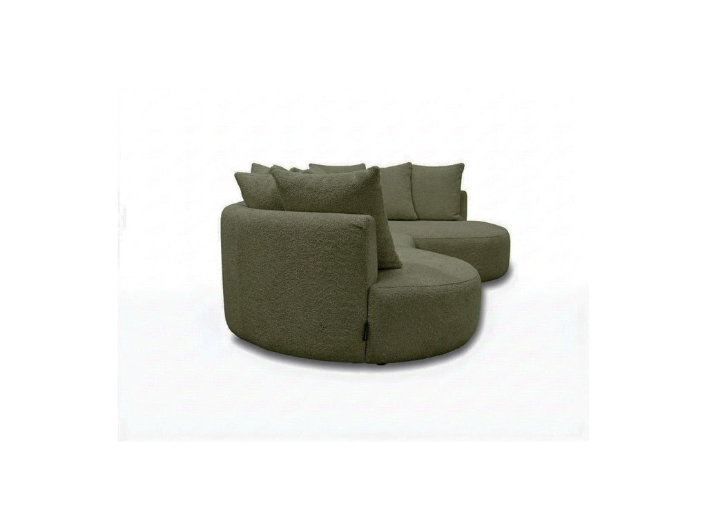 Calypso - Fixed Corner Sofa - Bouclé Fabric - Right-hand Corner
