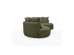 Calypso - Fixed Corner Sofa - Bouclé Fabric - Right-hand Corner