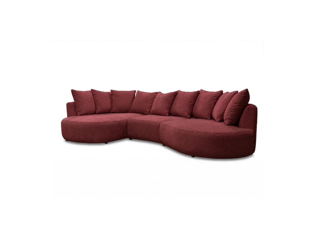 Calypso - Fixed Corner Sofa - Bouclé Fabric - Left-Hand Corner
