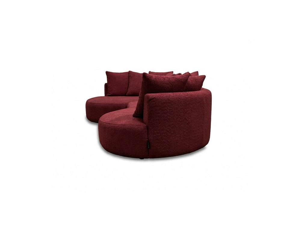 Calypso - Fixed Corner Sofa - Bouclé Fabric - Left-Hand Corner