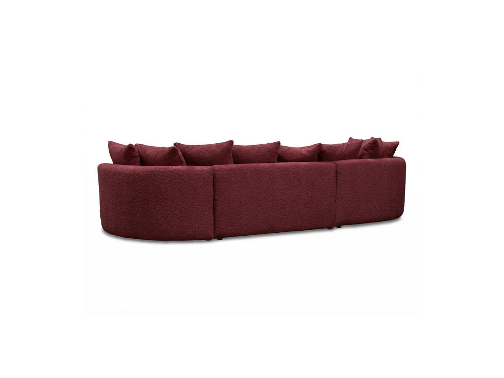 Calypso - Fixed Corner Sofa - Bouclé Fabric - Left-Hand Corner