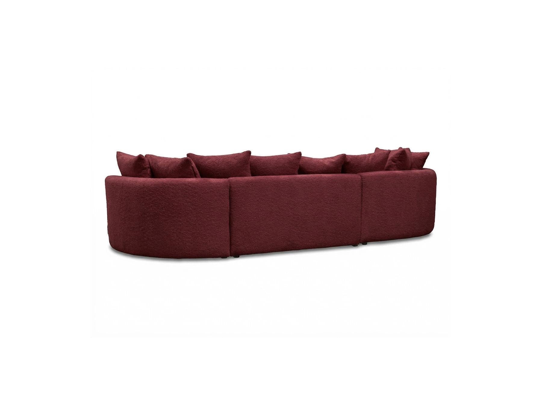 Calypso - Fixed Corner Sofa - Bouclé Fabric - Left-Hand Corner