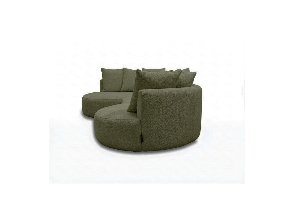 Calypso - Fixed Corner Sofa - Bouclé Fabric - Left-Hand Corner