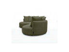Calypso - Fixed Corner Sofa - Bouclé Fabric - Left-Hand Corner