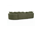 Calypso - Fixed Corner Sofa - Bouclé Fabric - Left-Hand Corner