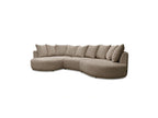 Calypso - Fixed Corner Sofa - Bouclé Fabric - Left-Hand Corner