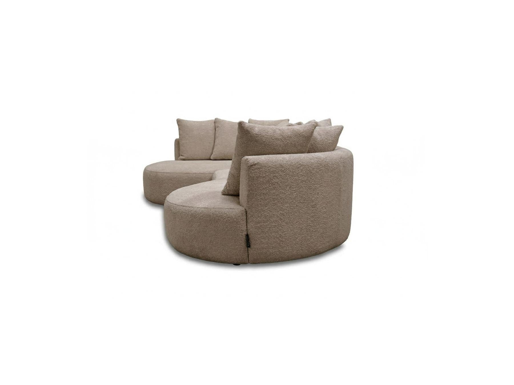Calypso - Fixed Corner Sofa - Bouclé Fabric - Left-Hand Corner