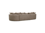 Calypso - Fixed Corner Sofa - Bouclé Fabric - Left-Hand Corner