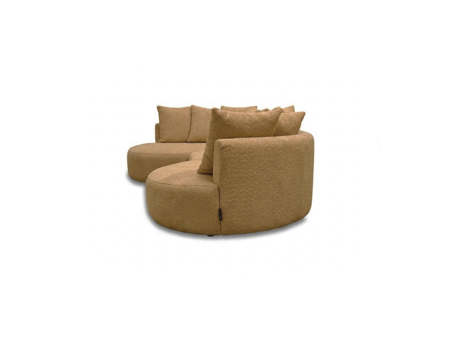 Calypso - Fixed Corner Sofa - Bouclé Fabric - Left-Hand Corner