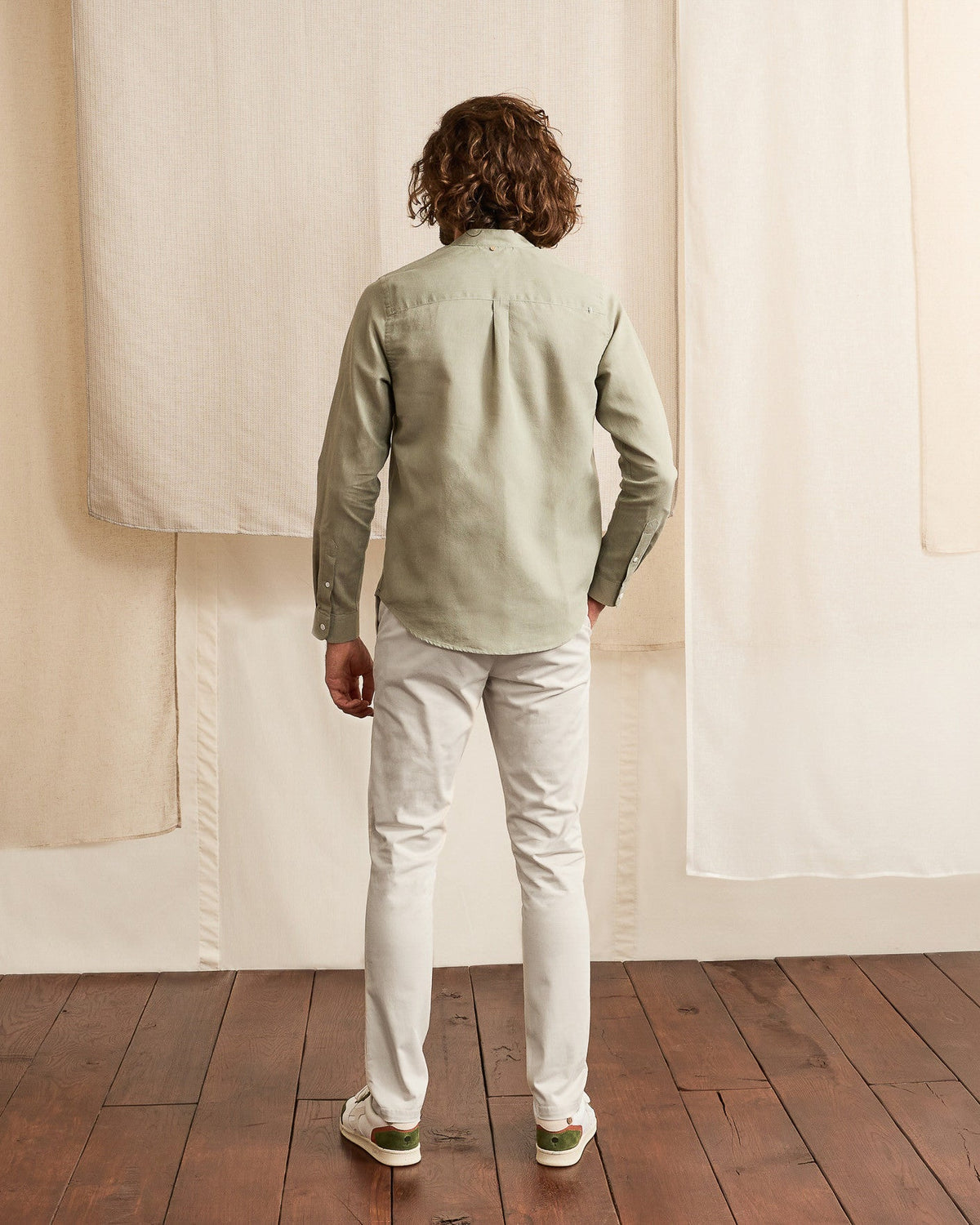 Organic Cotton Ecru Chinos